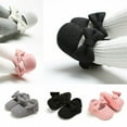 thumbnail image 1 of Chaussures Tricotées à Semelle Souple pour Bébés Filles Princesses avec Nœud, 1 of 5
