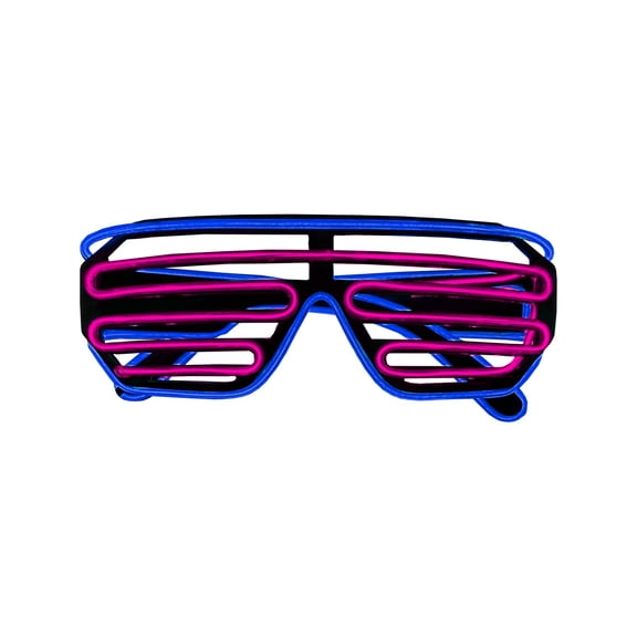 Studio Halloween Shutter Glasses Pink In Blue Costume Accessory