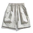 thumbnail image 2 of EOYWHK Mens Active Shorts Quick Dry Cargo Shorts with Multi-Pockets Elastic Waist Workout Shorts for Men Soft Lightweight Breathable Casual Activewear for Men Khaki, Size M, 2 of 9