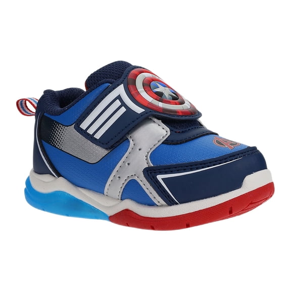 Marvel Captain America Toddler Boys Light-up Athletic Sneaker with On/Off Switch