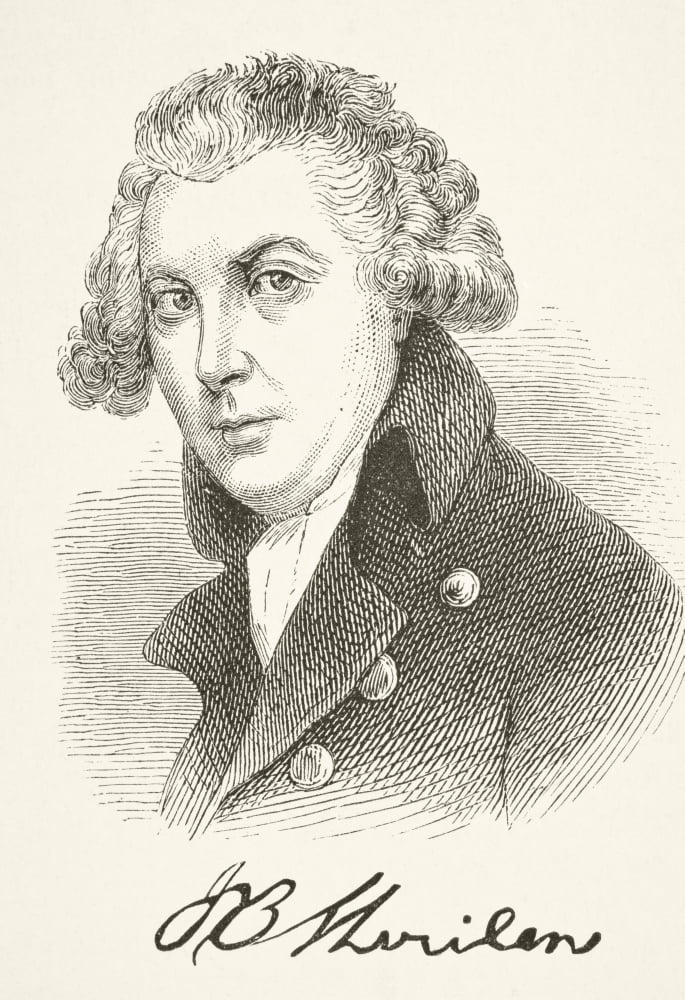 Richard Brinsley Sheridan 1751- 1816 Anglo-Irish Dramatist And Politician From The National And Domestic History Of England By William Aubrey Published London Circa 1890 Canvas Art - Ken Welsh Design