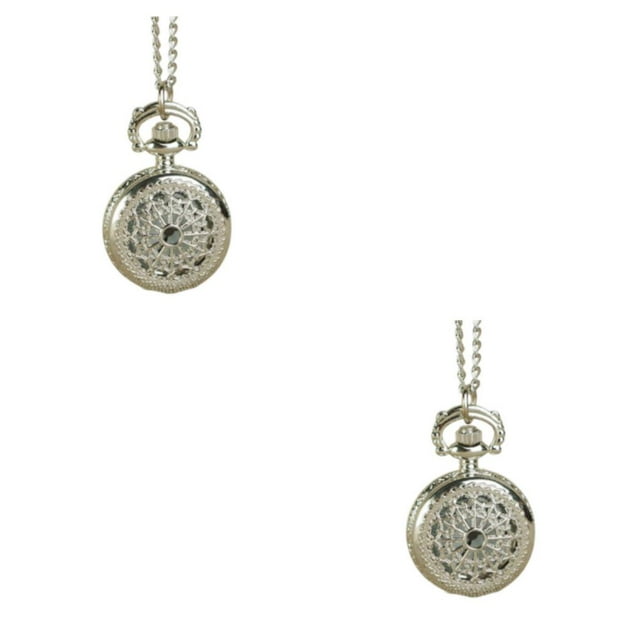 ZLight Rustproof And Impact-resistant Vintage Style Men S Web Pocket Watch as shown 2Set