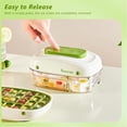 thumbnail image 4 of Ice Cube Tray with Lid and Bin, Easy Pop Out Silicone Ices Cubes Trays for Freezer, Ice Maker Mold for Whiskey, Cocktail, Tea, Coffee (Green), 4 of 10