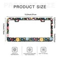 thumbnail image 6 of Colorful Flowers and Leaves License Plate Frames for Women Men Car Plate Holder Cover Metal Tag Aluminum Car Accessories Front Rear Plate Decor, 6 of 6