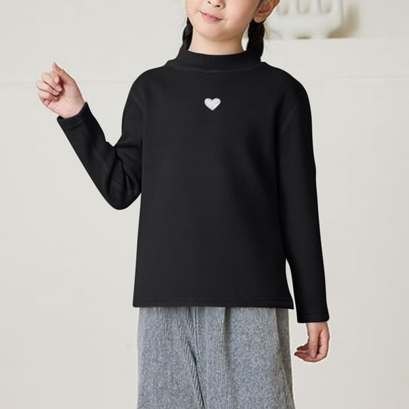 Cowsor Unisex Kids Polar Fleece Turtleneck Base Top