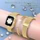 thumbnail image 5 of Compatible con Apple Watch Band con estuche, Women Girl Correa de malla de acero inoxidable Thin Silm Narrow Metal Reemplazo de pulsera con cubierta brillante para iWatch SE Series 6 5 4 Ormromra WMZL-1320-8, 5 of 8