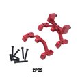 thumbnail image 3 of Ounissouiy RCGOFFLOW 2x soporte Servo de dirección de aleación de aluminio de mayor resistencia para soporte de montaje Servo 1/16 WPL C14 pieza Kits de construcción modelo Rojo, 3 of 6