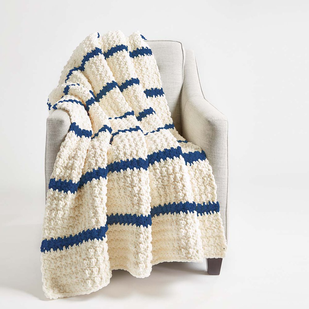 Bernat® Pinstripe Crochet Blanket Yarn Kit