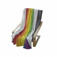 thumbnail image 4 of Pride Soft Flannel Fleece Throw Blanket, Shade of Rainbow Colors Road Lines Love Wins LGBT Happiness and Joy Celebration, Cozy Plush for Indoor and Outdoor Use, 70" x 90", Multicolor, by Ambesonne, 4 of 6