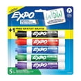 thumbnail image 1 of Marcadores borrables Expo para pizarrón chisel tip 4 pzas + 1 bonus, 1 of 4