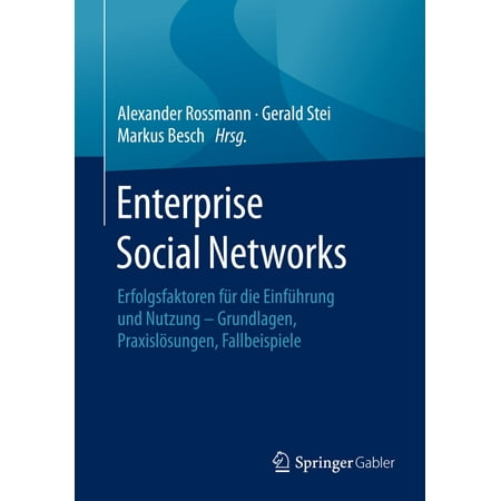 Enterprise Social Networks - eBook