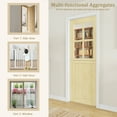 thumbnail image 6 of 36" x 80" Slab Only, 4-Lite Split Dutch Door Unfinished Solid Pine Wood Clear Glass Slab Doors Half Interior Door, 6 of 7