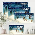 thumbnail image 4 of Designart ' Deers With Winter Landscape ' Traditional Canvas Wall Art Print, 4 of 4