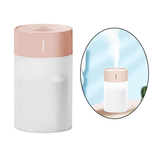 Air Humidifier Two Spray Modes small air Quiet Comfort USB for Car Home Office Yoga Pink