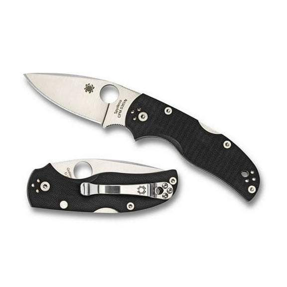 Spyderco Native 5 Black G-10 PlainEdge Folding Knife