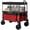 Red, variant on sunnyfeel 3 in 1 Wagon with Canopy 220lbs,230L Wagon Cart Foldable with 7'' All-Terrain PVC Wheel & Rear Hanging Shelf,Red
