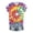 Yellow 03, variant on DeHolifer Tie Dye Shirt for Women Plus Size Casual Summer Short Sleeve Lightweight Tee T-Shirts Blue M
