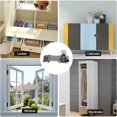 thumbnail image 5 of 1Pcs Drawer Lock Without Perforated Aluminum Alloy 90° Rotary Latch Lock Hasp Locking Thickened Connecting Shaft for Cabinets Windows Drawers, 5 of 5
