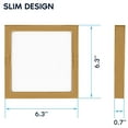 thumbnail image 3 of Luxrite 6 Inch Square LED Flush Mount Light, 15W 1000LM, 5CCT 2700K-5000K, Dimmable - Brass 2-Pack, 3 of 7