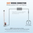 thumbnail image 6 of KFFKFF Linear Actuator 12V, 16 Inch High Load 330lbs/1500N Linear Actuator, 0.19"/s Linear Motion Actuator with Mounting Bracket and IP54 Protection, 6 of 9