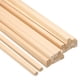 thumbnail image 1 of Varillas de madera Uxcell de 3/8 pulgadas, palos de 10 pulgadas de largo, listones de madera cuadrados, 30 piezas, 1 of 6