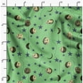 thumbnail image 2 of Soimoi Georgette Viscose Fabric Moon & Stars Galaxy Print Sewing Fabric Yard 42 Inch Wide, 2 of 6