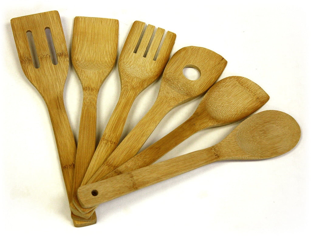 Simply Bamboo 6 Piece Bamboo Utensil Set 12"