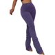 thumbnail image 1 of ZUAVIALA Pantalones apilados para mujer, pantalones a rayas de forro polar, pantalones largos de punto difusos, pantalones largos ajustados de cintura alta, pantalones apilados, 1 of 3