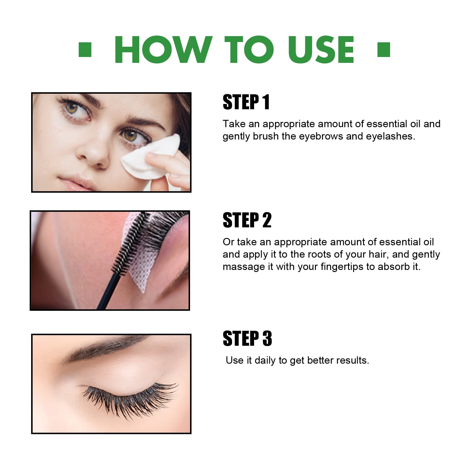 Alvantor Castor Oil Nourishing Treatment for Hair and Eyelash, Thickening Lash Serum 2.02 fl.oz