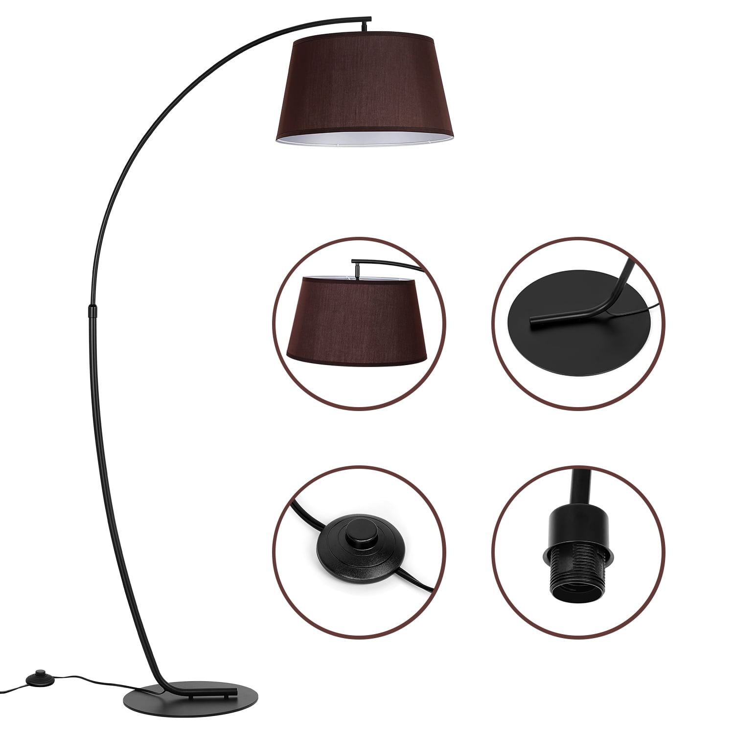 Arc Floor Lamp Modern Floor Lamp Tall Hanging Floor Lamp for Living Room Bedroom