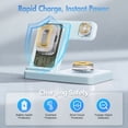 thumbnail image 5 of Wireless Charger,Magnetic Charging Stand Compatible with iPhone 17 16 15 14 13 12 11 Pro Max Plus XS XR X 8,for Apple Watch 9 8 7 6 5 4 3 2 SE,for AirPods 3 2 Pro,3 in 1 Charging Station, Blue, 5 of 11