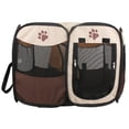 thumbnail image 2 of Carpa plegable con estampado de garras para mascotasgatosperroscasaguardiacorralitocerca (café) Ndcxsfigh Nuevos Originales, 2 of 7