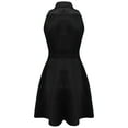 thumbnail image 4 of iiniim Women's Costume 80s 90s Style Sleeveless High Waist A-line Dress for Halloween Black XL, 4 of 7