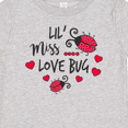 thumbnail image 4 of Inktastic Lil Miss Love Bug with Lady Bug and Hearts Girls Baby T-Shirt, 4 of 5
