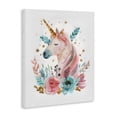 thumbnail image 2 of Stupell Industries Shabby Chic Floral Unicorn with Gold Details Canvas Art, 24 x 30, by LSR Design Studio, 2 of 8