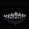thumbnail image 4 of SPRING PARK Tiara Wedding Flower Girls Kids Crystal Rhinestone Prom Party Crown Headband, 4 of 8