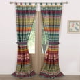 thumbnail image 7 of Global Trends Santa Fe Tab Top Curtain Panels, 4 Piece Set, 84" long x 42" wide (x2), 7 of 7