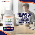 thumbnail image 6 of Vitamatic Magtein Magnesium L-Threonate 2000 mg with D3 – 90 Vegetarian Capsules – Brain Support, Memory & Focus Supplement – Highly Absorbable Magnesium – Non-GMO, Gluten Free, Made in USA, 6 of 10