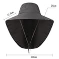 thumbnail image 4 of Bangcool Fishing Hat Soft Foldable: Breathable Safari Hat Protection Cap with Neck Flap, 4 of 8