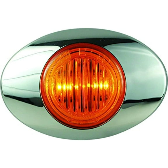 Optronics M3 LED Millennium Series 3" Amber Marker / Clearance Light With Bezel