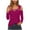 Purple, variant on Samickarr Cold Shoulder Tops for Women Long Sleeve V Neck Crisscross Casual Shirt Fall Fashion Solid Color Loose Outfit