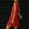 thumbnail image 5 of SROBPTY Summer Dresses for Women Solid Sleeveless V Neck, 5 of 5