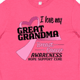 thumbnail image 4 of Inktastic I Love my Great Grandma- Breast Cancer Awareness- Hope, Support, Love Youth T-Shirt, 4 of 5