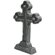 Seasonal Visions Tombstone Celtic Cross Halloween Decoration - 24 in x 16 in