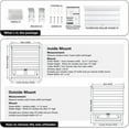 thumbnail image 3 of Cordless Zebra Blinds by AOSKY – Light Control, Privacy Made Simple & Safe!Bring Comfort and Style to Your Home with AOSKY Zebra Blinds.44" W x 72" H, White, 3 of 4