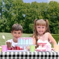 thumbnail image 3 of Sorfey Rectangle Fitted Picnic Table Cover with Bench Covers, Black 30" x 96", 3 of 5