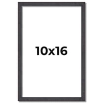 10x16 Rustic Brown Real Wood Picture Frame Width 0.75 inches | Interior Frame Depth 0.5 inches |