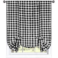 Woven Trends Farmhouse Curtains Kitchen Décor, Buffalo Plaid Shades, Classic Country Plaid Gingham Checkered Design, Farmhouse Décor, Window Curtain Treatments