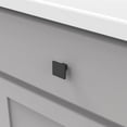 thumbnail image 3 of Heritage Designs: Tempo Collection Knob: 10 Pack - Matte Black - 1-3/16" Square Handle Pulls, Cabinet-Drawer-Dresser Hardware, Kitchen-Bathroom-Home, 3 of 8