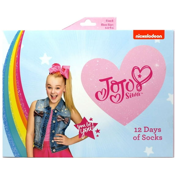 12 Days of Socks Kids JoJo Siwa Socks 12-Pack